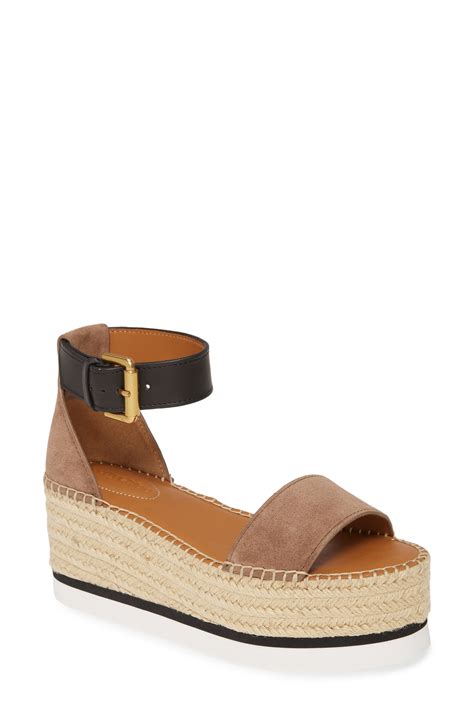 chloe espadrilles nordstrom|chloe sandals snakeskin heel.